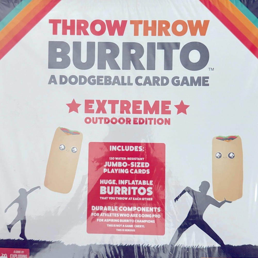 NWT THROW THROW THE BURRITO GAME. A Game by exploding kittens.